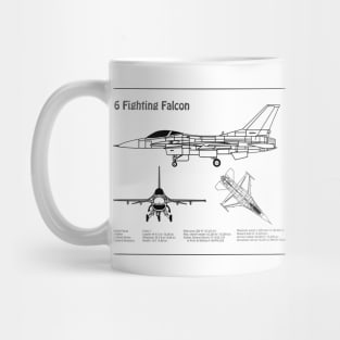 F-16 Fighting Falcon Fighter - BD Mug